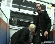 Blowjob In Subway, Fuck In Outdoor… That’s How Enjoy Two Perverts
